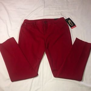 Style & Co Red Jeans NWT Sz 12 Tummy control